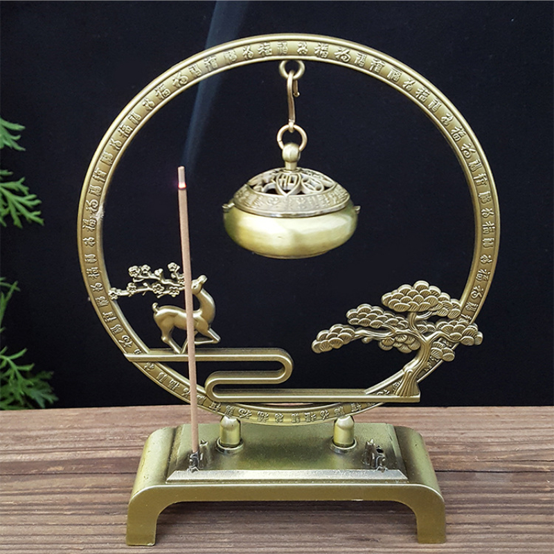 Tulsi Holy Basil - Fu Lu Shou Hanging Incense Burner