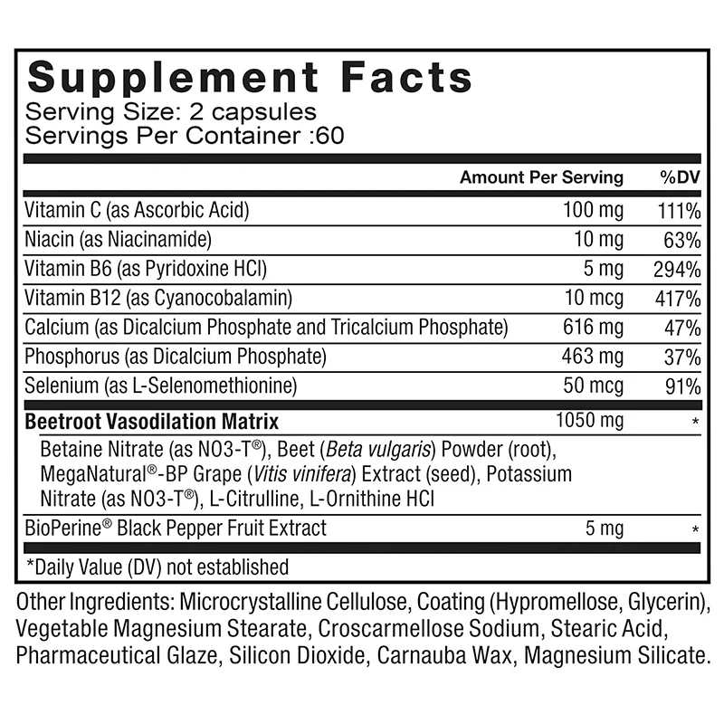 Beet Root Capsules - Blood Pre - Valerian Root Capsule avis et prix