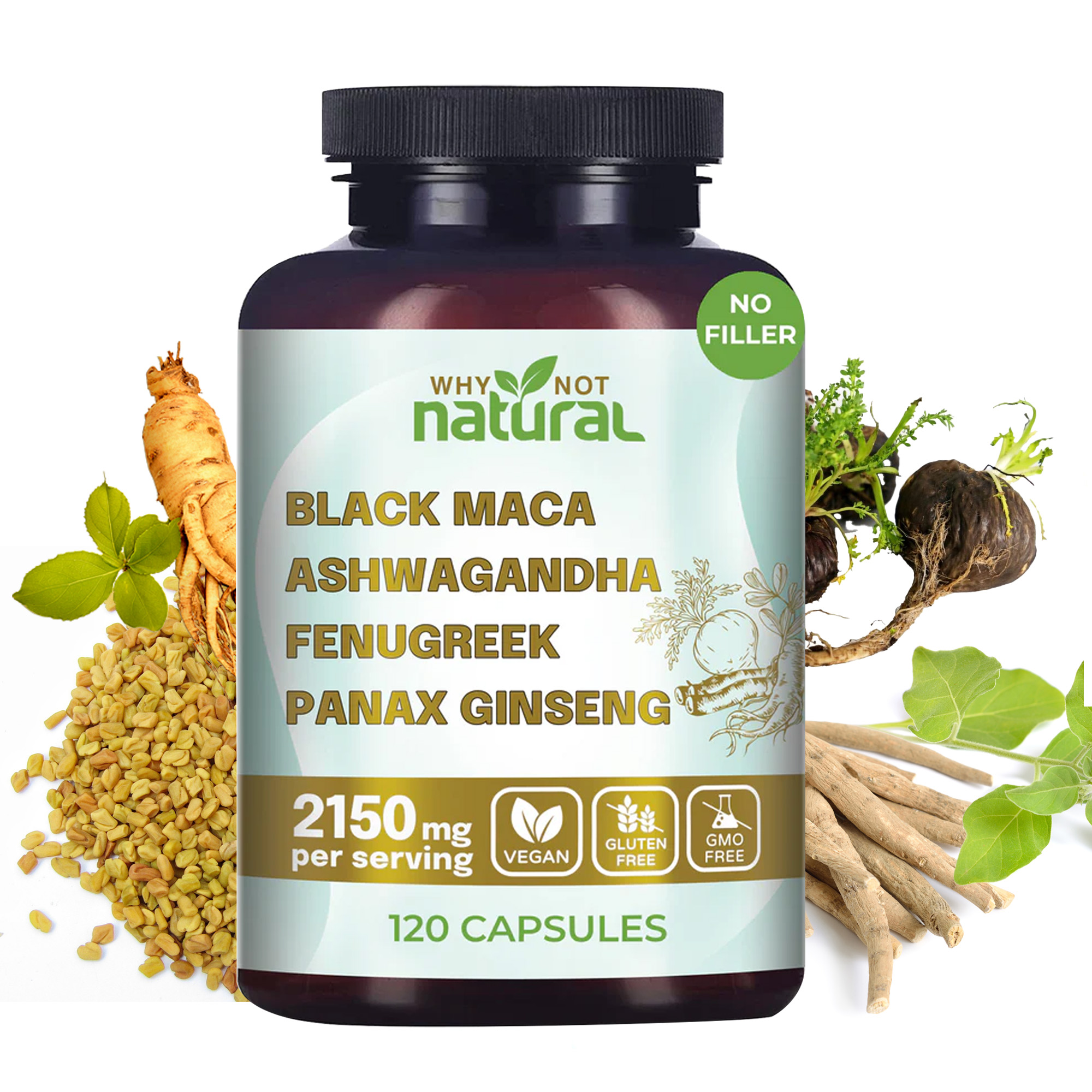 120pcs 4-in-1 Organic Black Ma - Valerian Root Capsule avis et prix