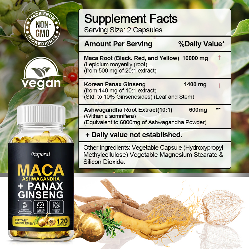 Maca Root Capsules for Muscle, - Valerian Root Capsule avis et prix