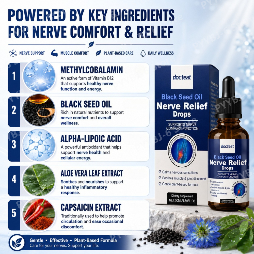 Black Seed Oil Liquid Drops 50 - Herbal Wellness Liquid avis et prix
