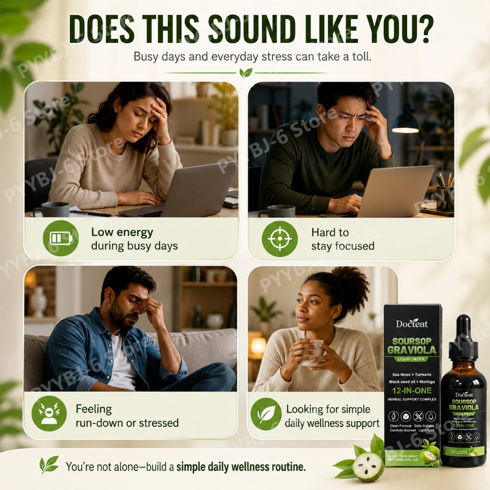 Soursop Graviola Liquid Drops  - Herbal Wellness Liquid avis et prix