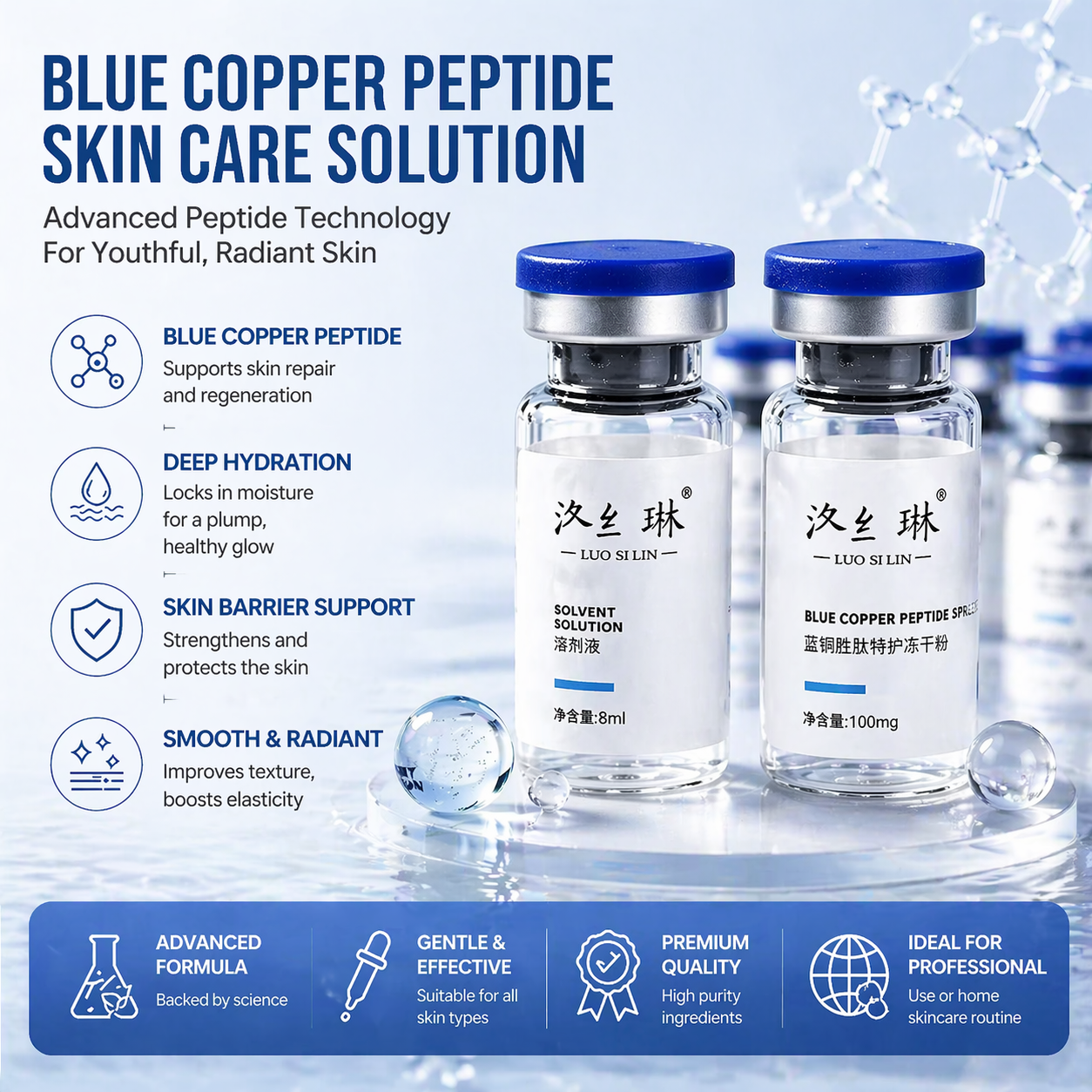 Blue Copper Peptide 100mg GHK- - Valerian Root Capsule avis et prix