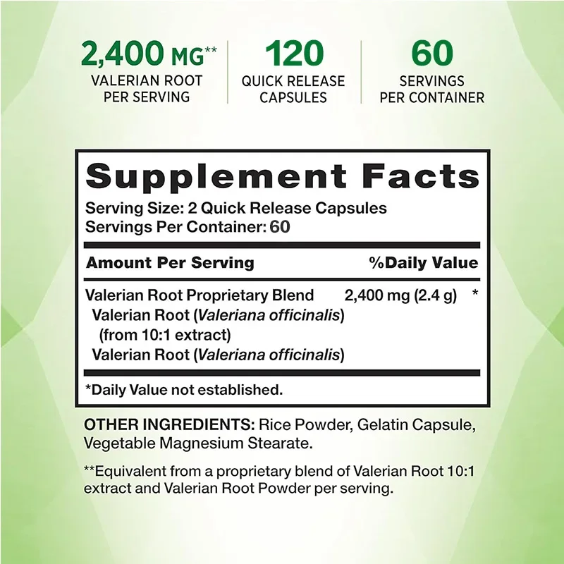 Valerian Root - Provides Sleep - Valerian Root Capsule avis et prix