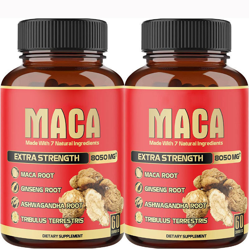 2 Pcs 8050mg Organic Black Mac - Valerian Root Capsule avis et prix