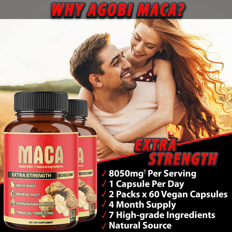 2 Pcs 8050mg Organic Black Mac - Valerian Root Capsule avis et prix