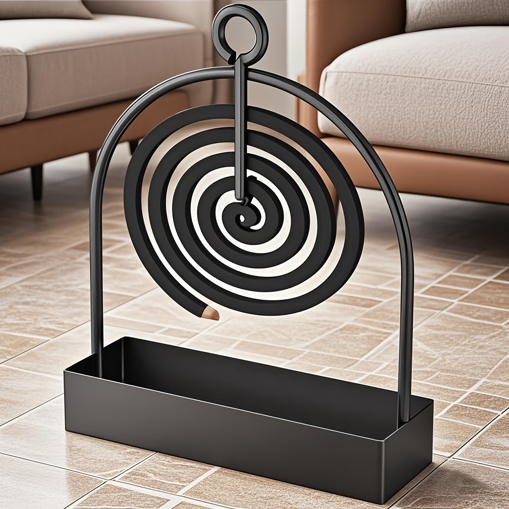 1pc Mosquito Coil Stand, Metal - Tulsi Holy Basil avis et prix