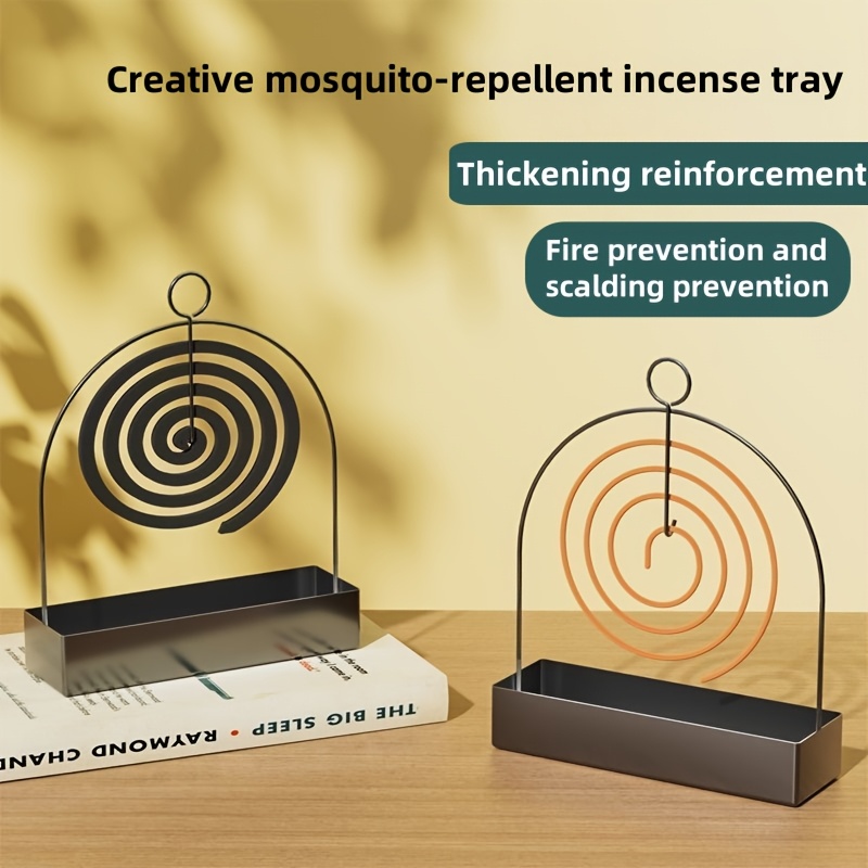 1pc Mosquito Coil Stand, Metal - Tulsi Holy Basil avis et prix